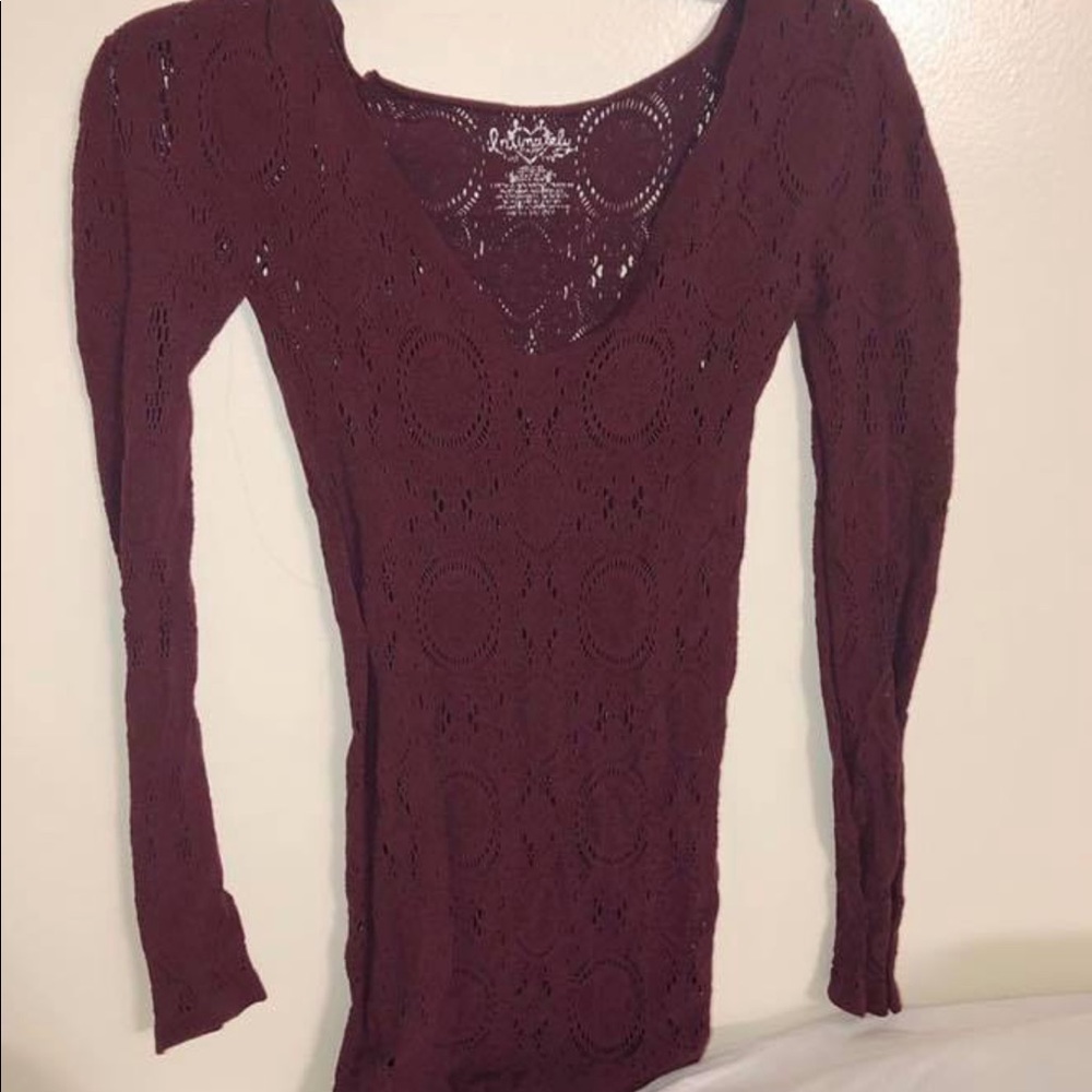 Free People Intimates Stretchy Lace Top